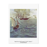 Battle Between The Kearsarge "And The" Alabama "" Postcard