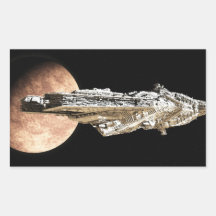 Battle Cruiser Leaving Orbit Stickers