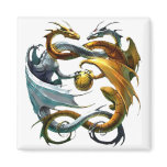 Battle Dragons Refrigerator Magnets