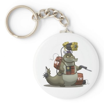 Battle Gator Keychain by stlewis75