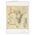 Battle of Antietam - Civil War Panoramic Map 4 Greeting Cards
