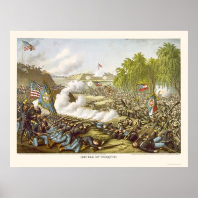 Battle of Corinth by Kurz and Allison 1862 Posters by lc_civilwar