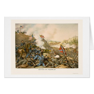 Battle of Franklin by Kurz and Allison 1864 Card by lc_civilwar