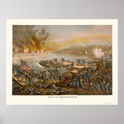 Battle of Fredericksburg by Kurz and Allison 1862 Print by lc_civilwar