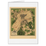 Battle of Gettysburg, PA Panoramic Map - 1863 Greeting Card