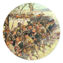 Battle of Guilford Courthouse by Charles McBarron Round Sticker