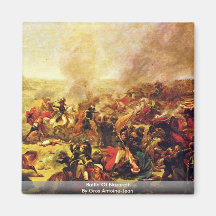 Battle Of Nazareth By Gros Antoine-Jean Fridge Magnets