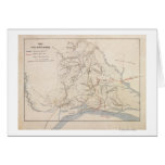 Battle of Shiloh - Civil War Panoramic Map 4 Greeting Card
