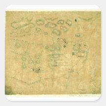 Battle of Short Hills Revolutionary War Map Stickers