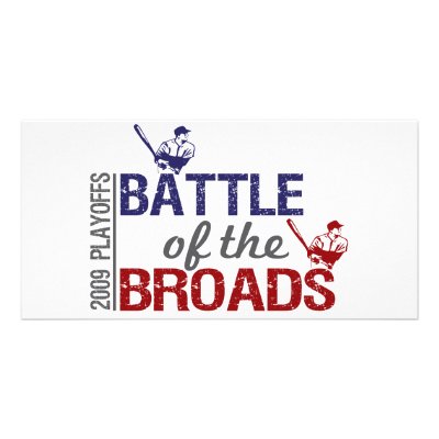 Battle of the Broads Custom Photo Card by worldsfair