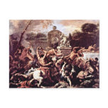 Battle Of The Centaurs And Lapiths By Ricci Postcard