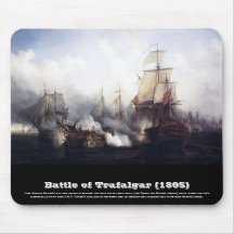 Battle of Trafalgar at noontide Mouse Pads