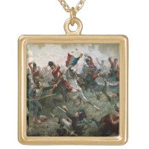 Battle of Waterloo, 18th June 1815, 1898 (colour l Jewelry