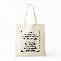 Battle of Wits Network Specialist Canvas Bags