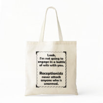 Battle of Wits Receptionist Bags