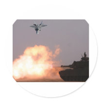 BATTLE TANK & JET FIGHTER STICKERS