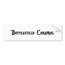 Battlefield Cardinal Bumper Sticker