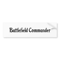 Battlefield Commander Sticker Bumper Stickers