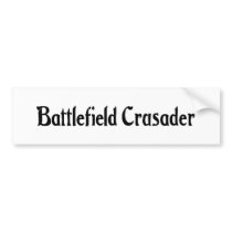 Battlefield Crusader Sticker Bumper Stickers