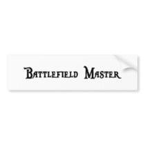 Battlefield Master Bumper Sticker