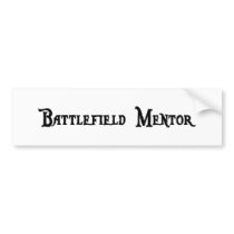 Battlefield Mentor Bumper Sticker