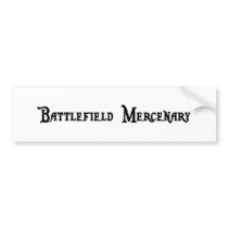 Battlefield Mercenary Bumper Sticker