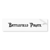 Battlefield Pirate Bumper Sticker