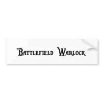 Battlefield Warlock Bumper Sticker