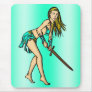 Battling Amazon Women Mouse Pad