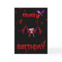 Batty Birthday Blood Bats Goth Emo Alternative cards