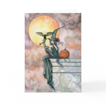'Batty Cat' Halloween Card by Molly Harrison