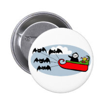 Batty Christmas Sleigh Buttons