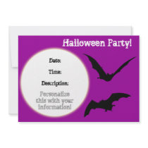 Batty Halloween Invitation
