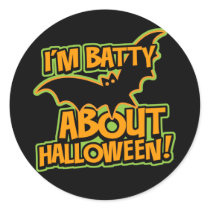Batty Halloween Sticker
