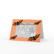 Batty  Halloween template card