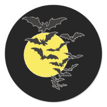 Batty Round Stickers