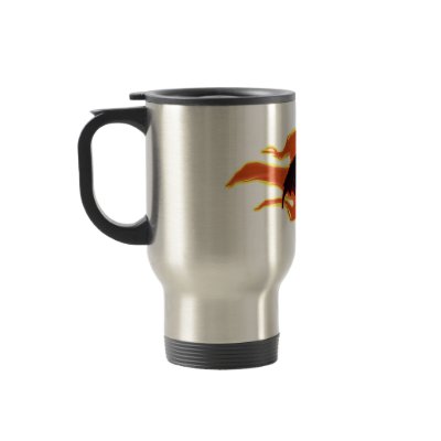 batwing skullie mug by wolffreeborn