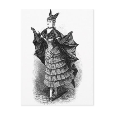 Batwoman 1899 postcards by spyderfyngers