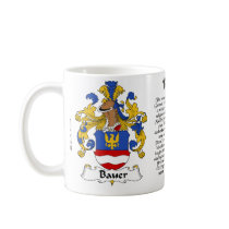 Bauer Family Crest on a mug