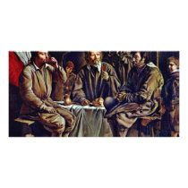 Bauer Meal By Le Nain Louis (Best Quality) Photo Greeting Card