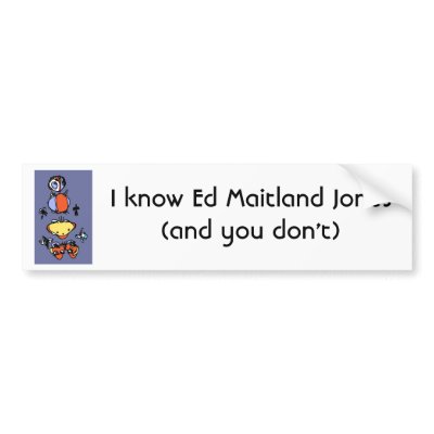 Bauhaus Snowman Bumper Sticker by MaitlandJones
