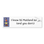 Bauhaus Snowman Bumper Sticker bumper stickers