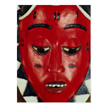 Baule mask, Ivory Coast Postcards