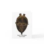 Baule Tribal Mask Note Card