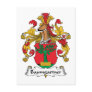 Baumgartner Family Crest Postcard