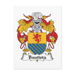 Bautista Family Crest Postcard