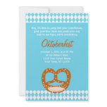 Bavarian Flag & Pretzel Oktoberfest Invitation