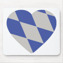 bavarian heart icon mousepad