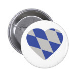 bavarian heart icon pinback buttons