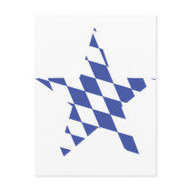 bavarian star icon post cards